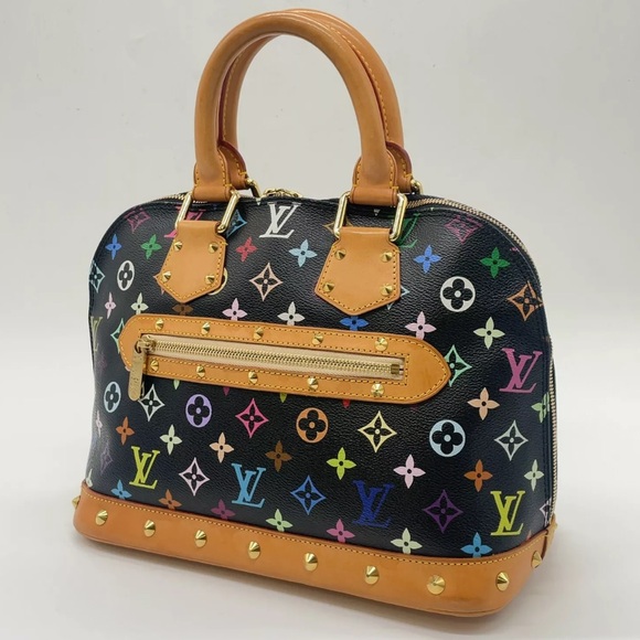 LOUISVUITTON Monogram Multi Color Noir Alma M92646 W/Bag - Picture 2 of 16